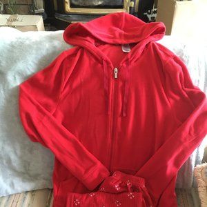 Two piece lounge wear. Zip hoodie with long pants